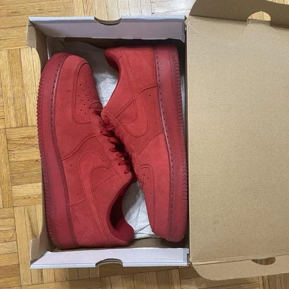 Size 15 red Suede gym red Air Force 1 Low